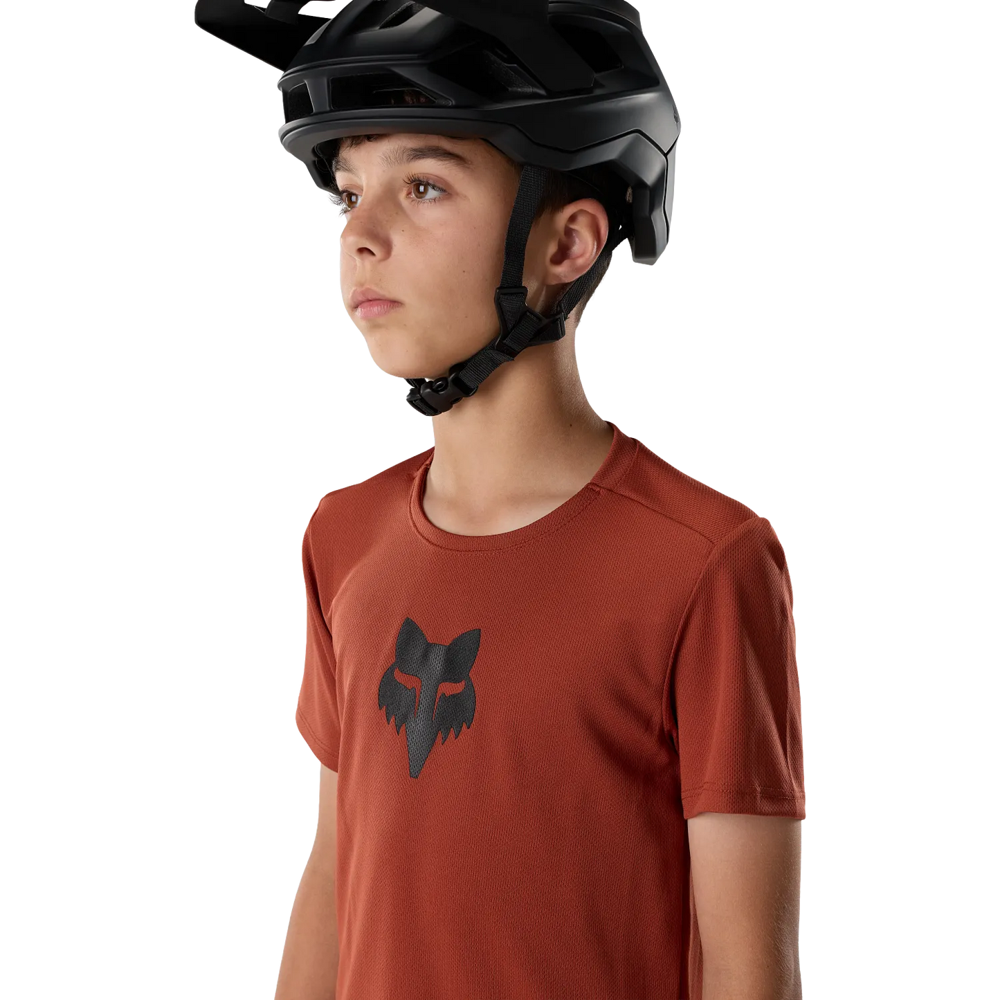 Koszulka rowerowa FOX RANGER FOX HEAD Junior Krótki Rękaw Acid Scarlet