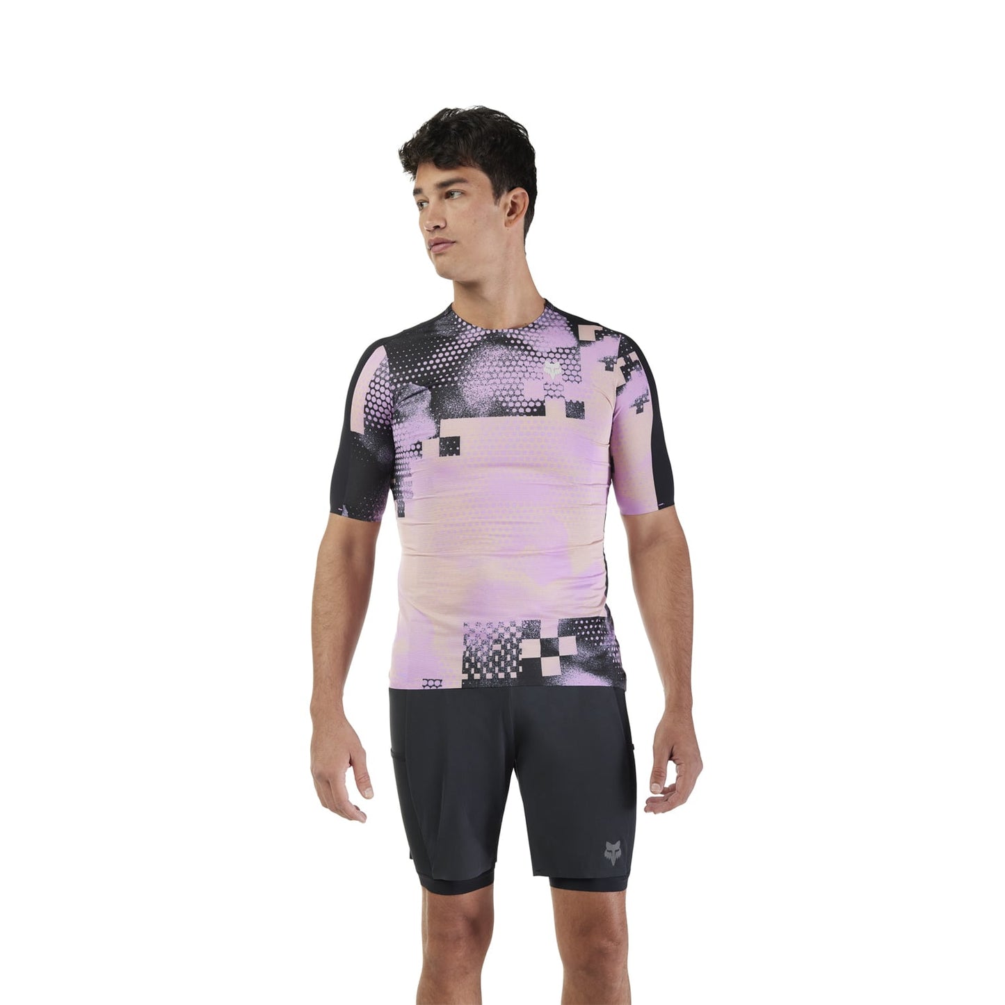 Koszulka z krótkim rękawem FOX FLEXAIR ASCENT PULSE Black/Rose 2025