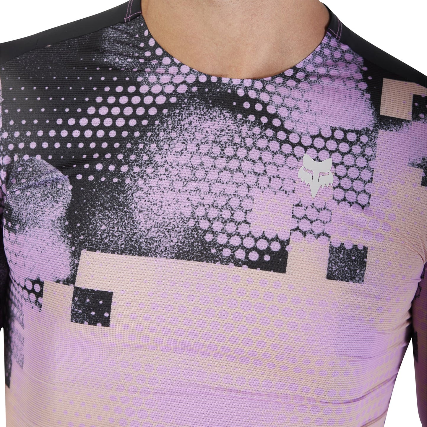 Koszulka z krótkim rękawem FOX FLEXAIR ASCENT PULSE Black/Rose 2025