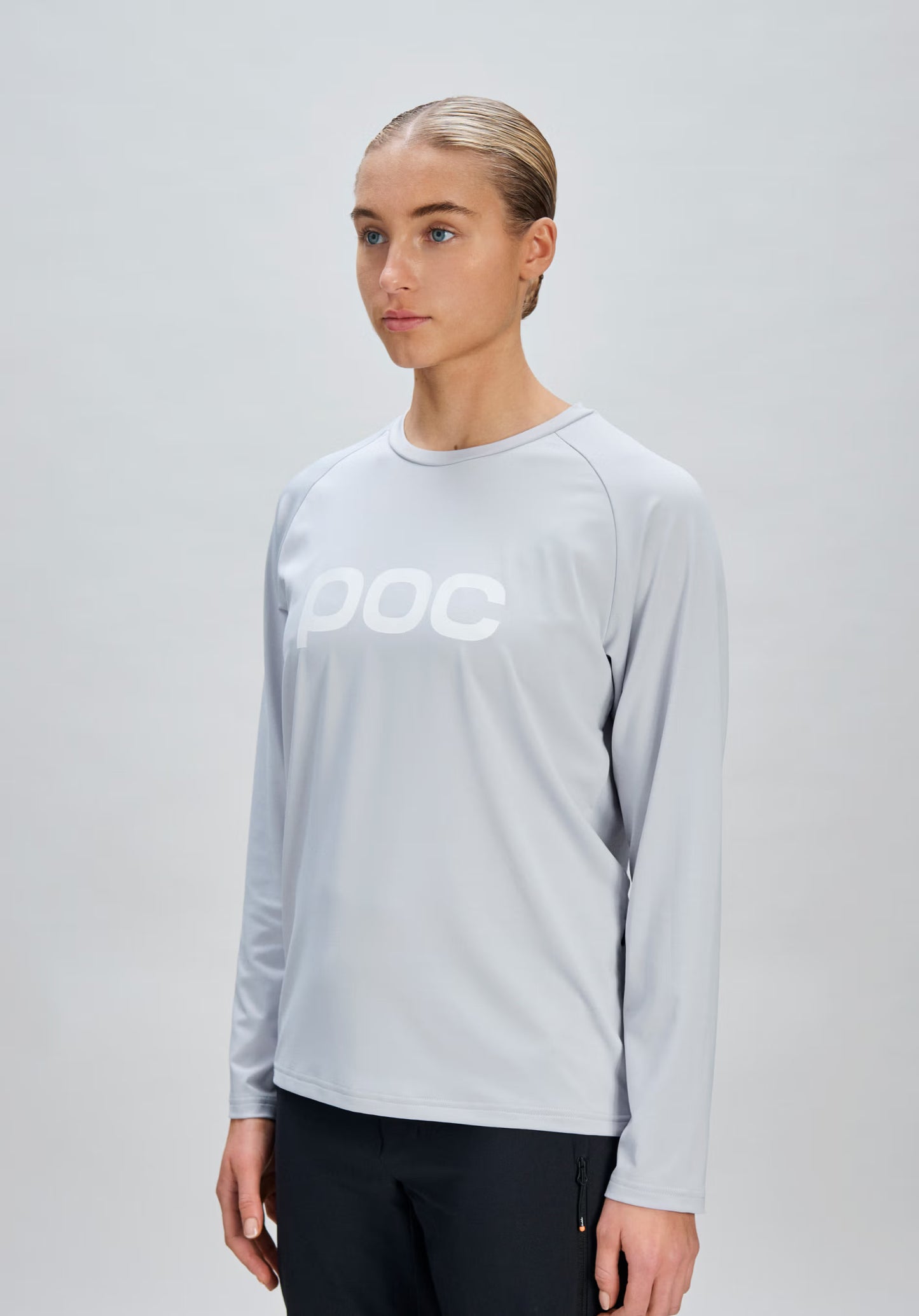 Damska koszulka z długim rękawem POC REFORM ENDURO jasnoszara