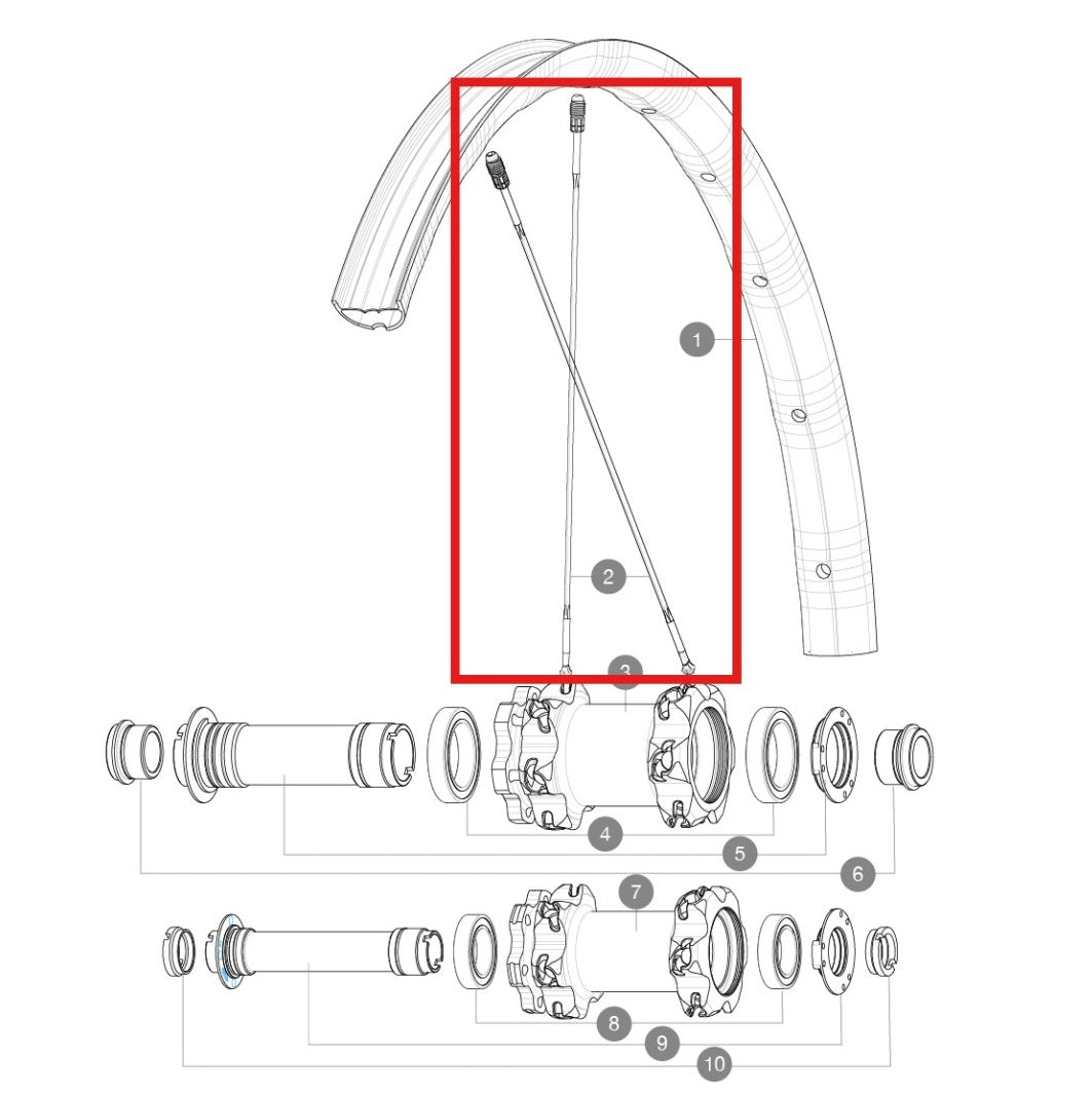 12-SPOKE KIT MAVIC CROSSMAX FIN/AV-AR DEEMAX PRO 27,5'' ALU 275MM