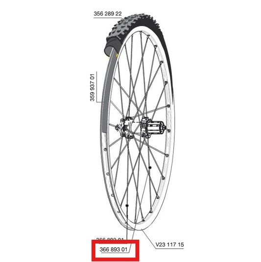 ZESTAW 12 TYLNYCH SZPRYCH MAVIC CROSSROC/CROSSRIDE UST/CROSSMAX ELITE/XA ELITE 27,5" ALLROAD ELITE ROUTE+ 650 275MM
