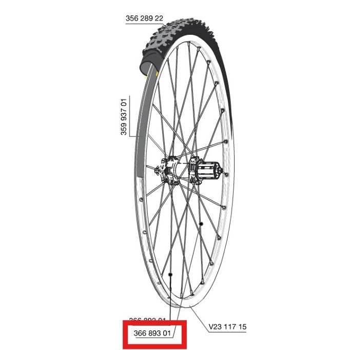 ZESTAW 12 TYLNYCH SZPRYCH MAVIC CROSSROC/CROSSRIDE UST/CROSSMAX ELITE/XA ELITE 27,5" ALLROAD ELITE ROUTE+ 650 275MM
