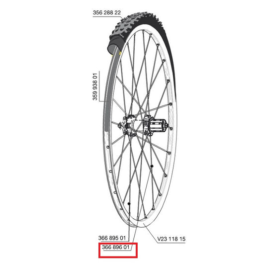ZESTAW 12 TYLNYCH SZPRYCH MAVIC CROSSROC/CROSSRIDE UST/CROSSMAX ELITE/XA ELITE 29" KSYRIUM UST D/AKSIUM NUST D 293MM