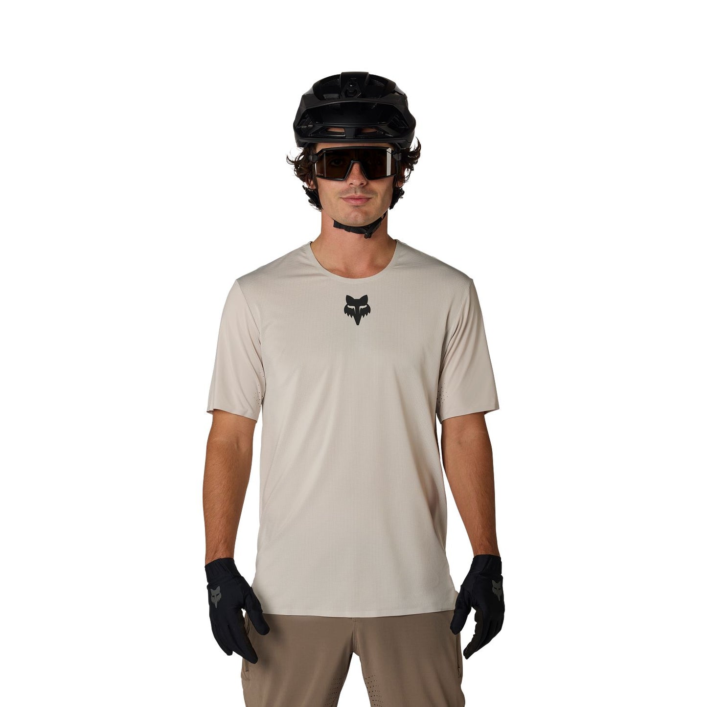 Koszulka z krótkim rękawem FOX FLEXAIR Chalk