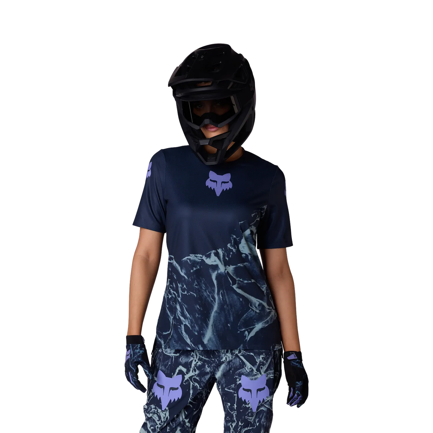 FOX RANGER IMAGE PRINT Women's Short Sleeve Jersey Arctic Blue