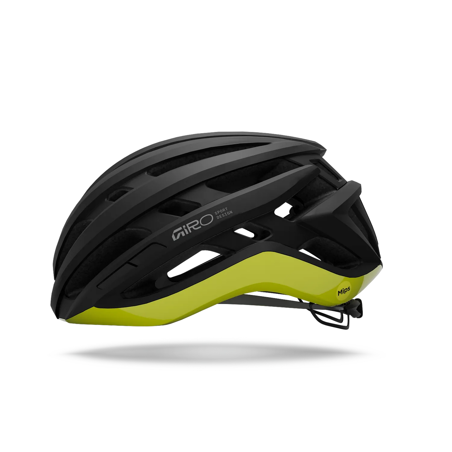 GIRO AGILIS MIPS Road Helmet Black/ Hi Viz Yellow
