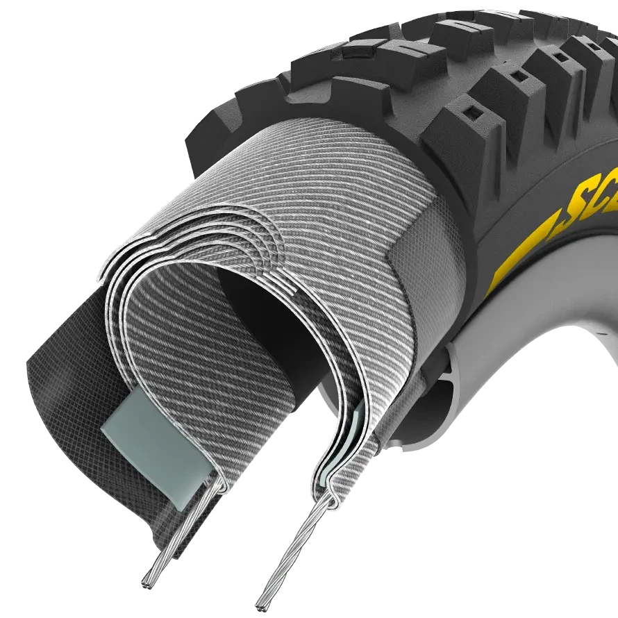 Opona PIRELLI SCORPION RACE DH T 27.5x2.5 Tubeless Ready Soft Black/Yellow 3907400