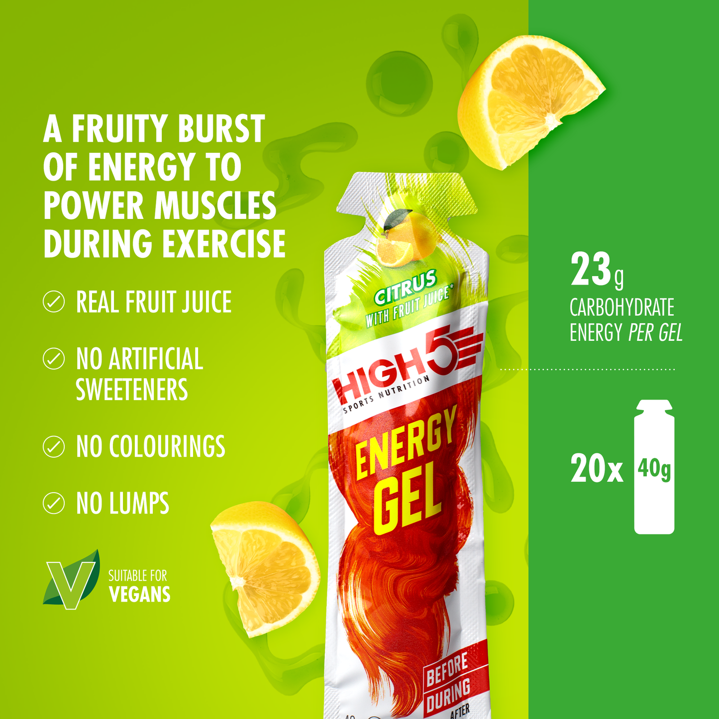 HIGH5 ENERGY GEL (40g) Lemon