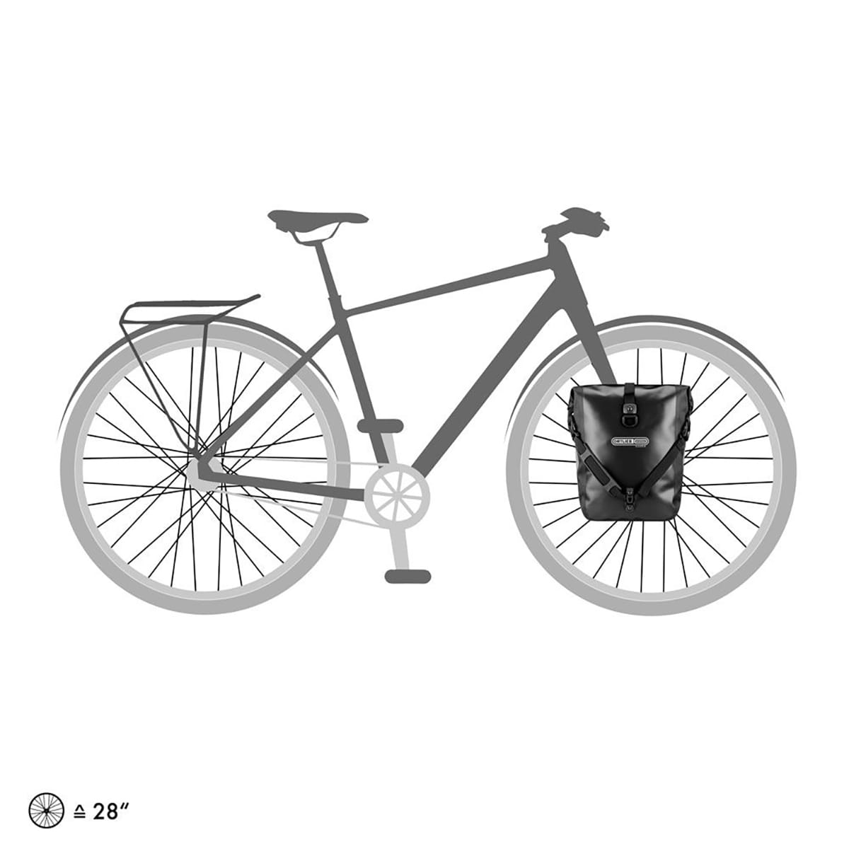 Para toreb bagażowych ORTLIEB SPORT ROLLER 25 L w kolorze czarnym