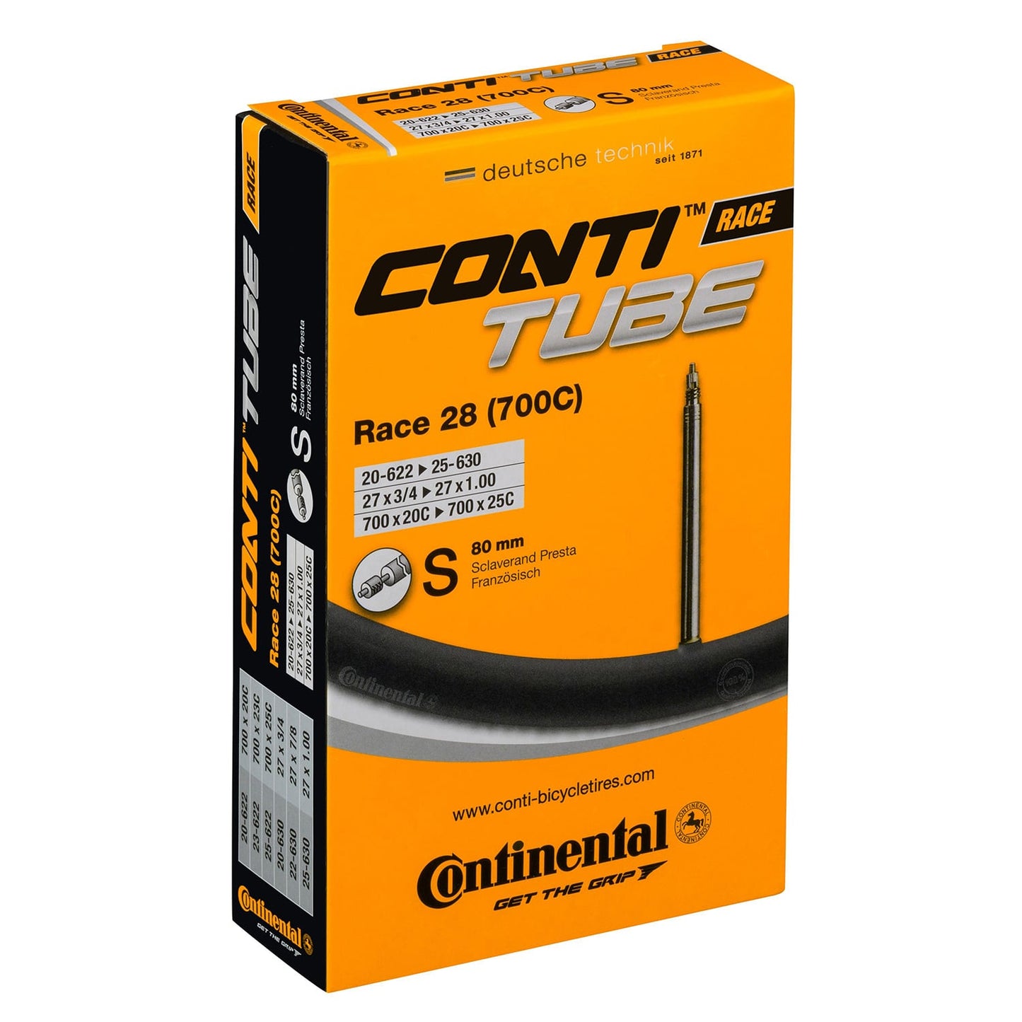 Dętka CONTINENTAL RACE 700x20/25c Presta