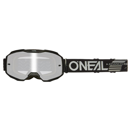 Maska O'NEAL B-10 SOLID czarna/srebrna