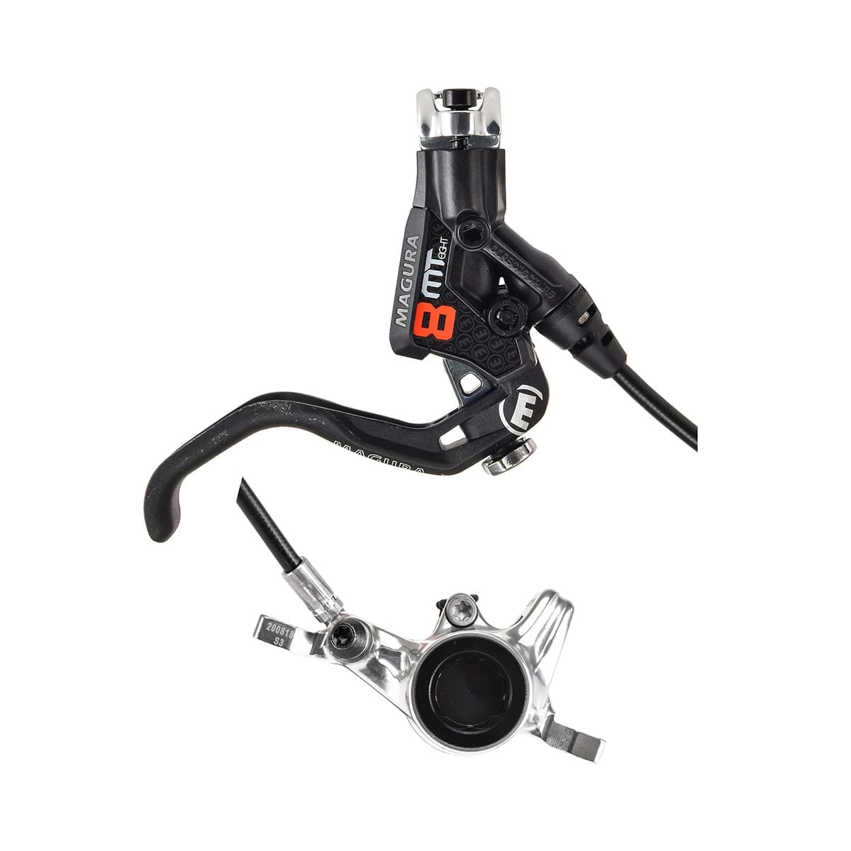 Pair of MAGURA MT8 PRO Discless Brakes Black/Silver