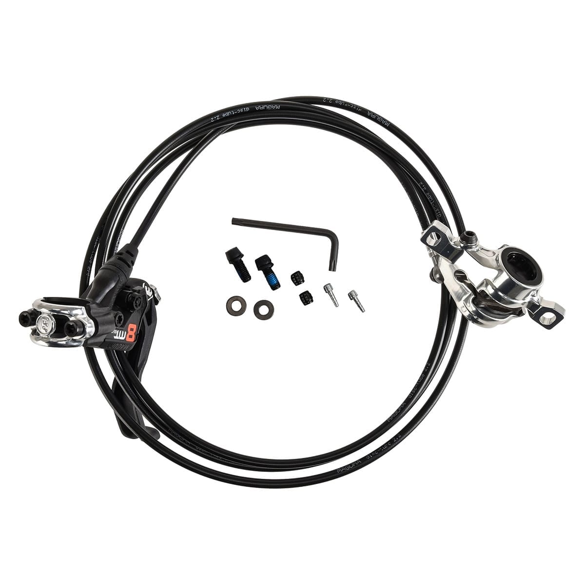 Pair of MAGURA MT8 PRO Discless Brakes Black/Silver
