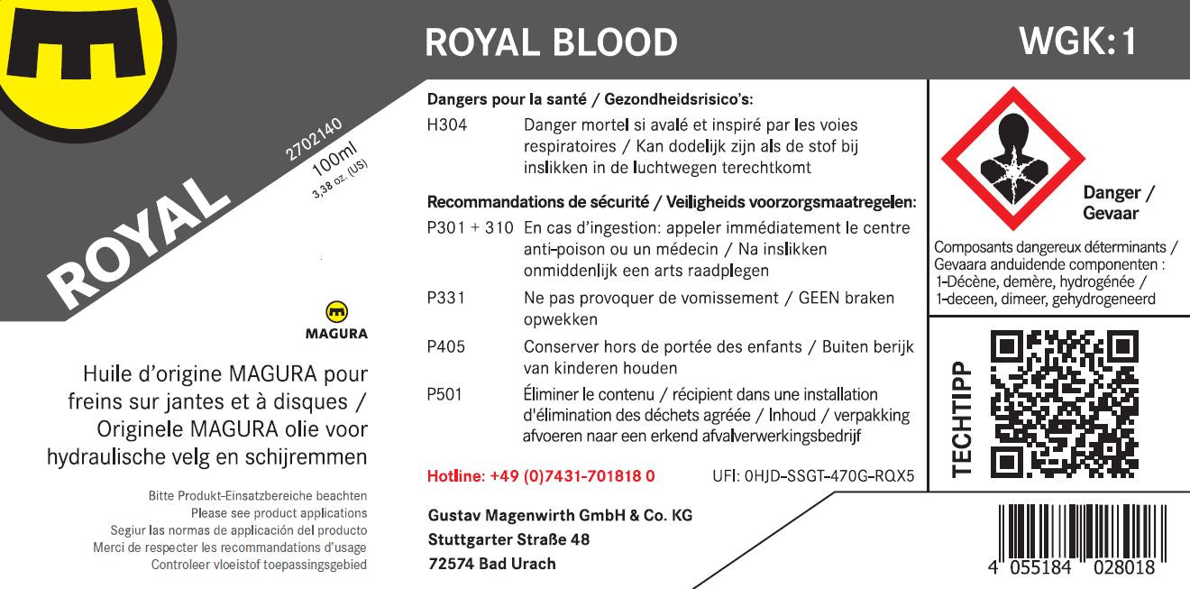 Mineralny płyn hamulcowy MAGURA ROYAL BLOOD (1L)