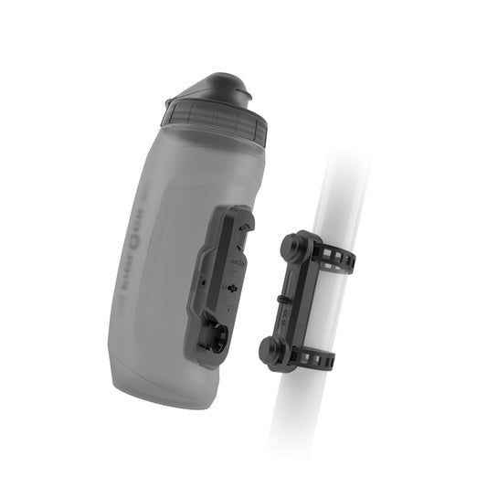 Bottle and bottle cage kit FIDLOCK TWIST UNI BASE 590 ml Smoked