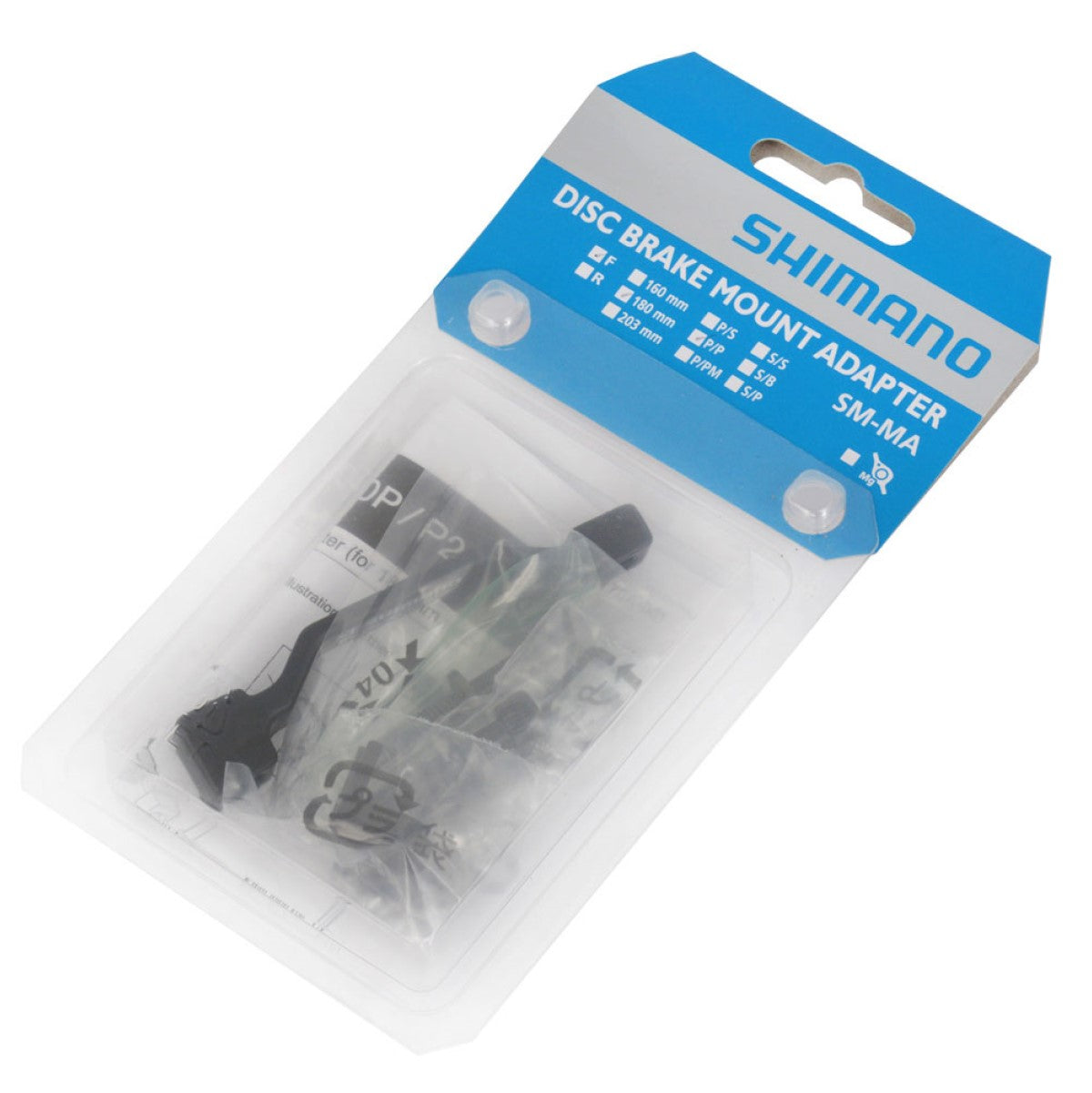 Adapter zacisku przedniego/tylnego SHIMANO PM/PM (+20 mm) 180 mm
