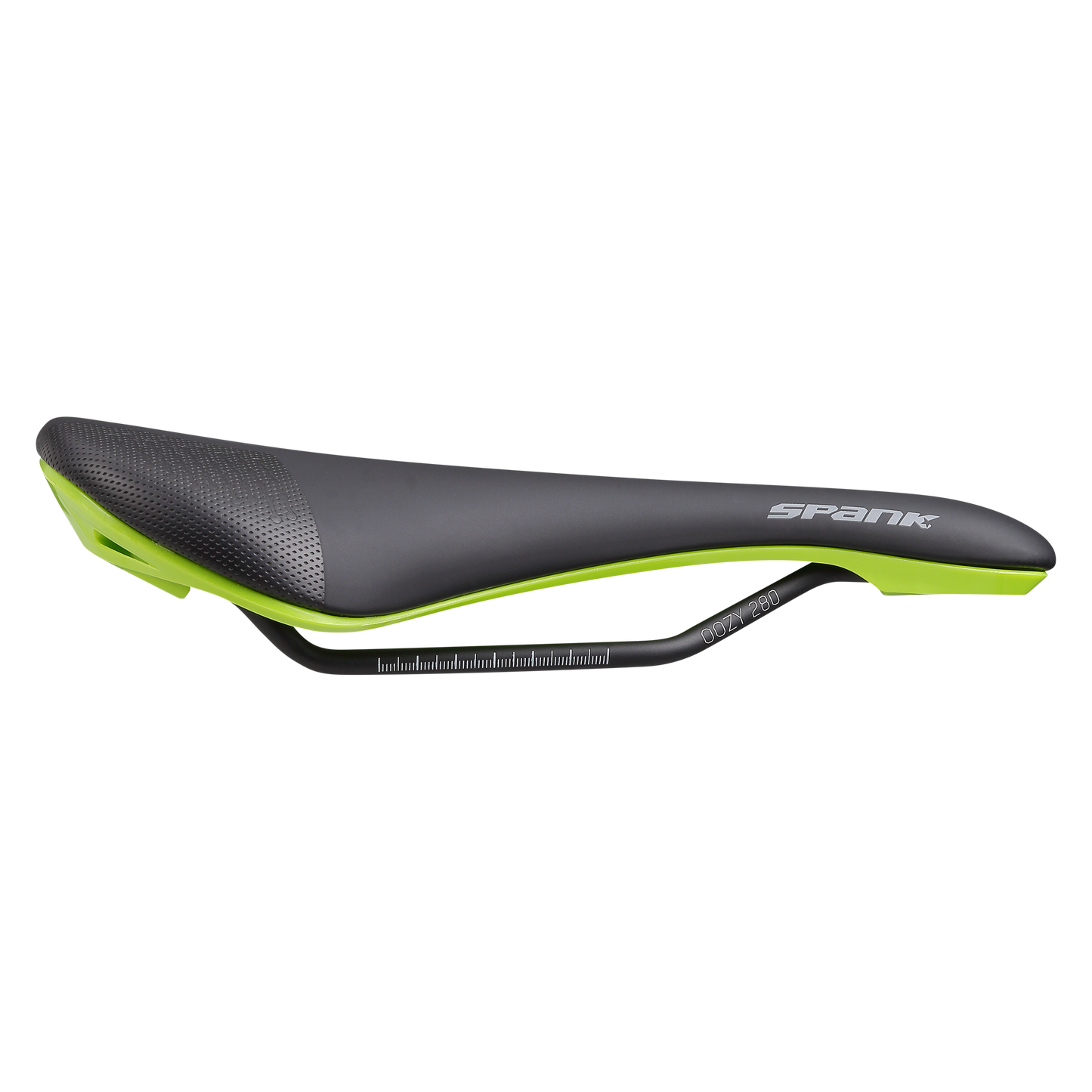 Siodełko SPANK OOZY 280 144mm Szyny CrMo Zielony