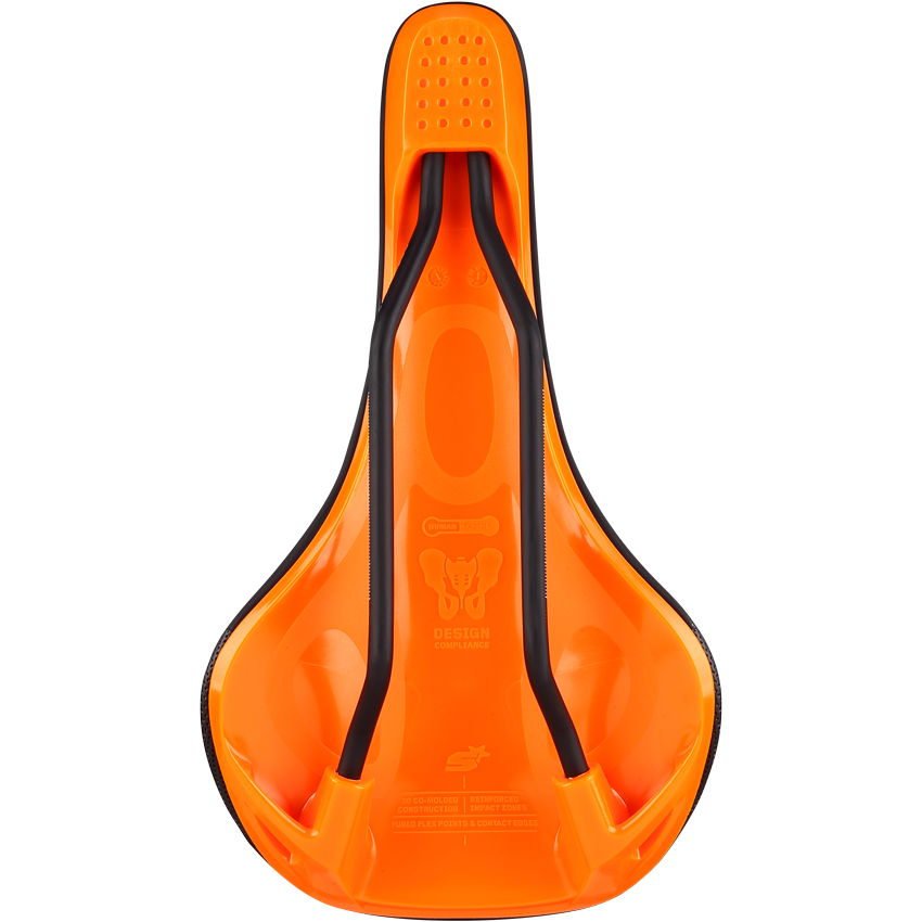 Siodełko SPANK OOZY 280 144mm CrMo Rails Orange