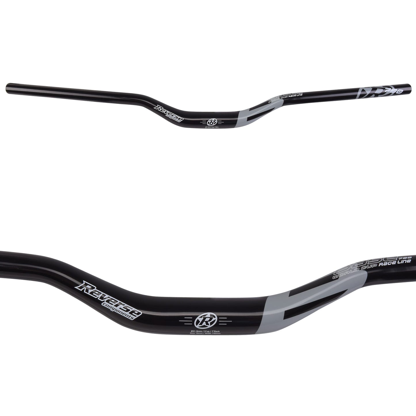 Cintre REVERSE COMPONENTS BASE Rise 35mm 790mm Noir/Rouge