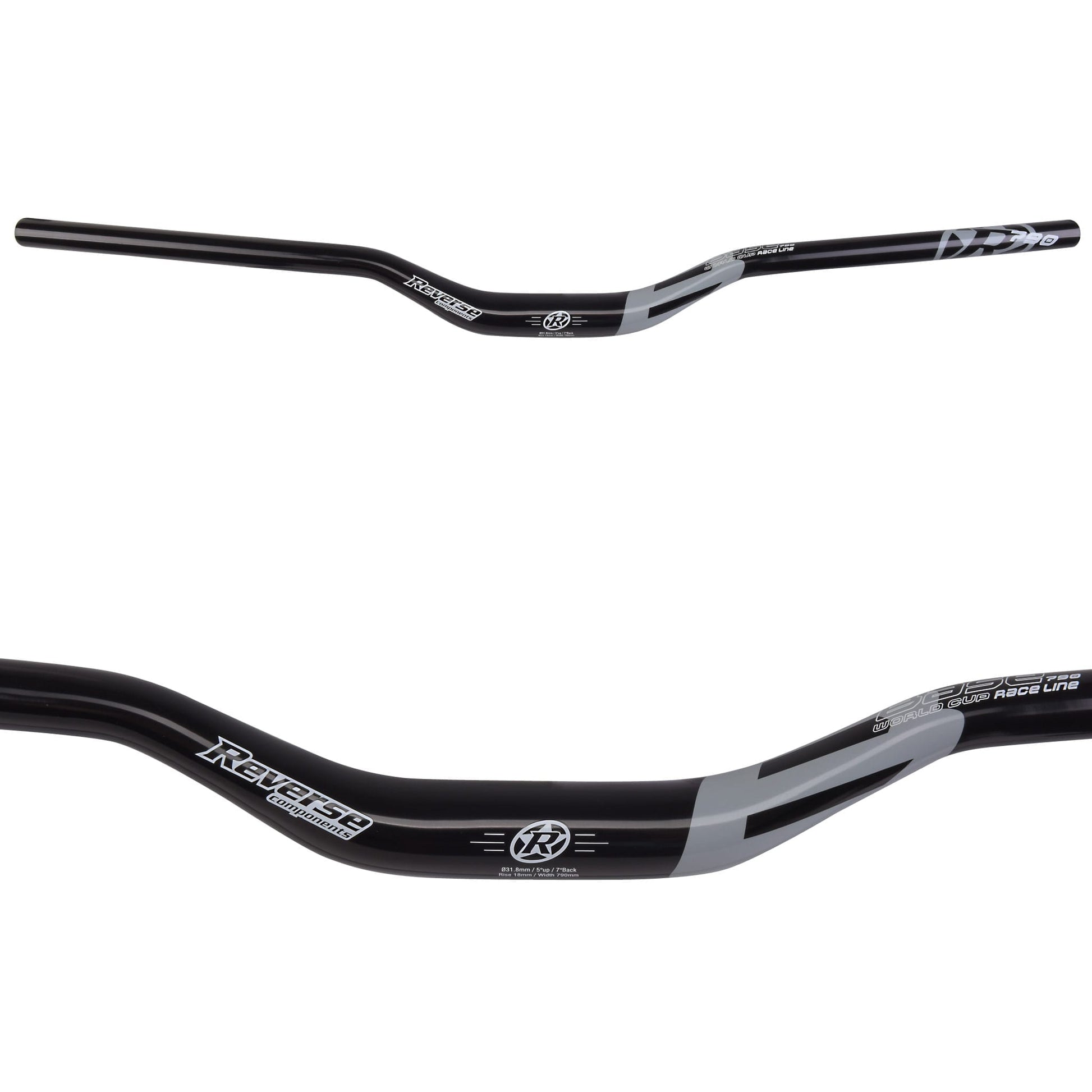 Cintre REVERSE COMPONENTS BASE Rise 35mm 790mm Noir/Rouge