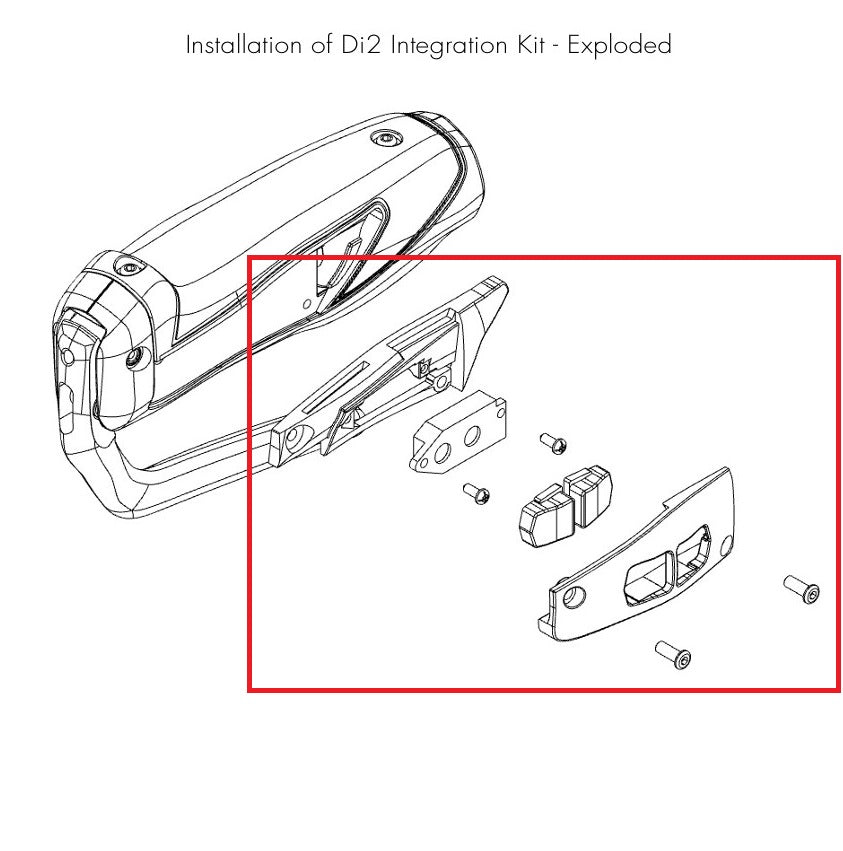 DI2 Adapter Kit for TRP HD-T910/912 Left and Right Levers Black