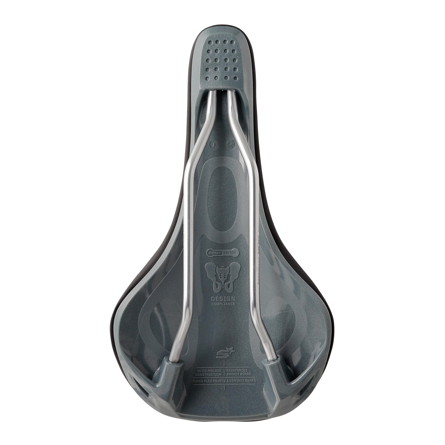 Siodełko SPANK OOZY 220 144mm CrN/Ti Rails Grey