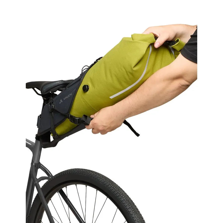VAUDE TRAILSADDLE CAGE 15 L Torba pod siodło czarna/zielona