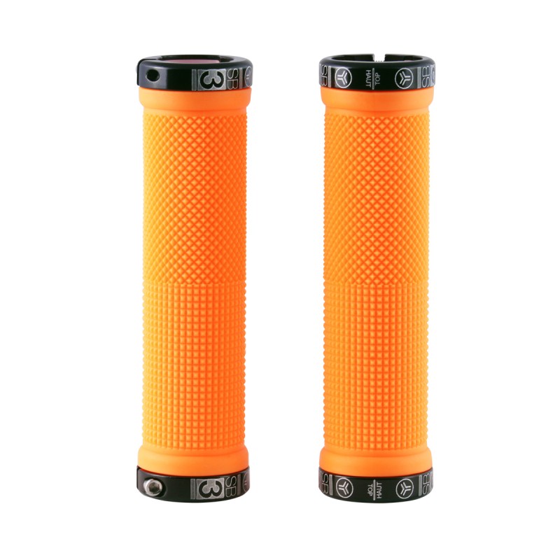 SB3 KHEOPS Lock-On Grips 129 mm Orange Fluo