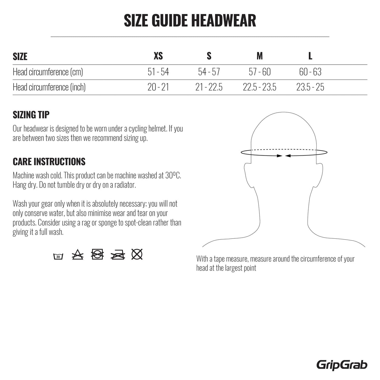 Czapka pod kask GRIPGRAB THERMO czarna