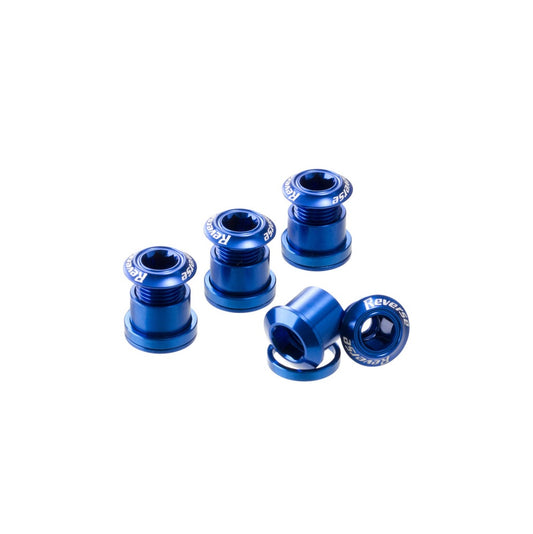 Set of 4 REVERSE COMPONENTS Blue Chimney Screws