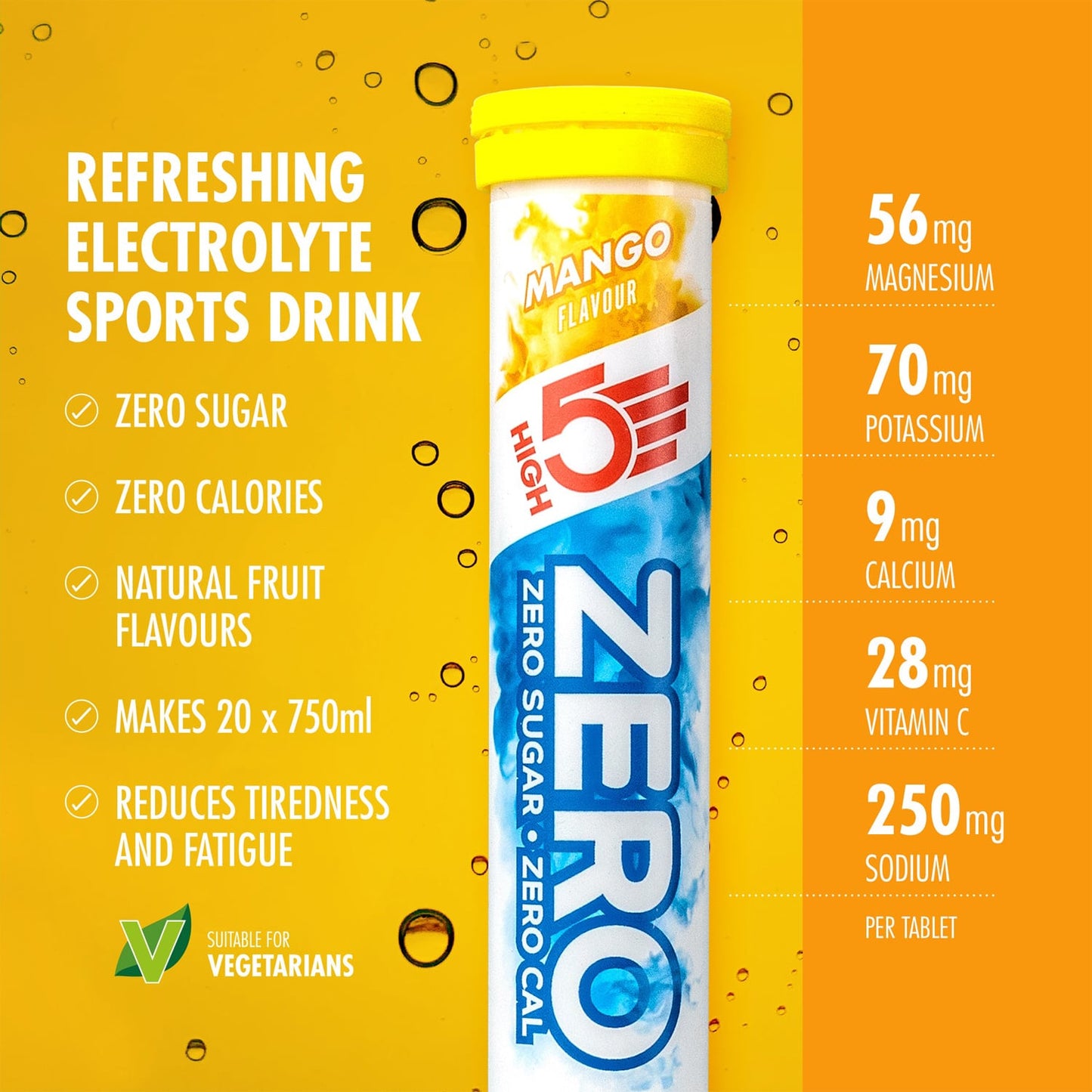High5 ZERO Electrolyte Hydration (20 tabletek) Mango