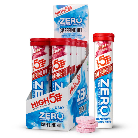 Boisson Anticrampe High5 ZERO Caffeine Hit Tuba 20 pastylek do ssania z czerwonymi owocami