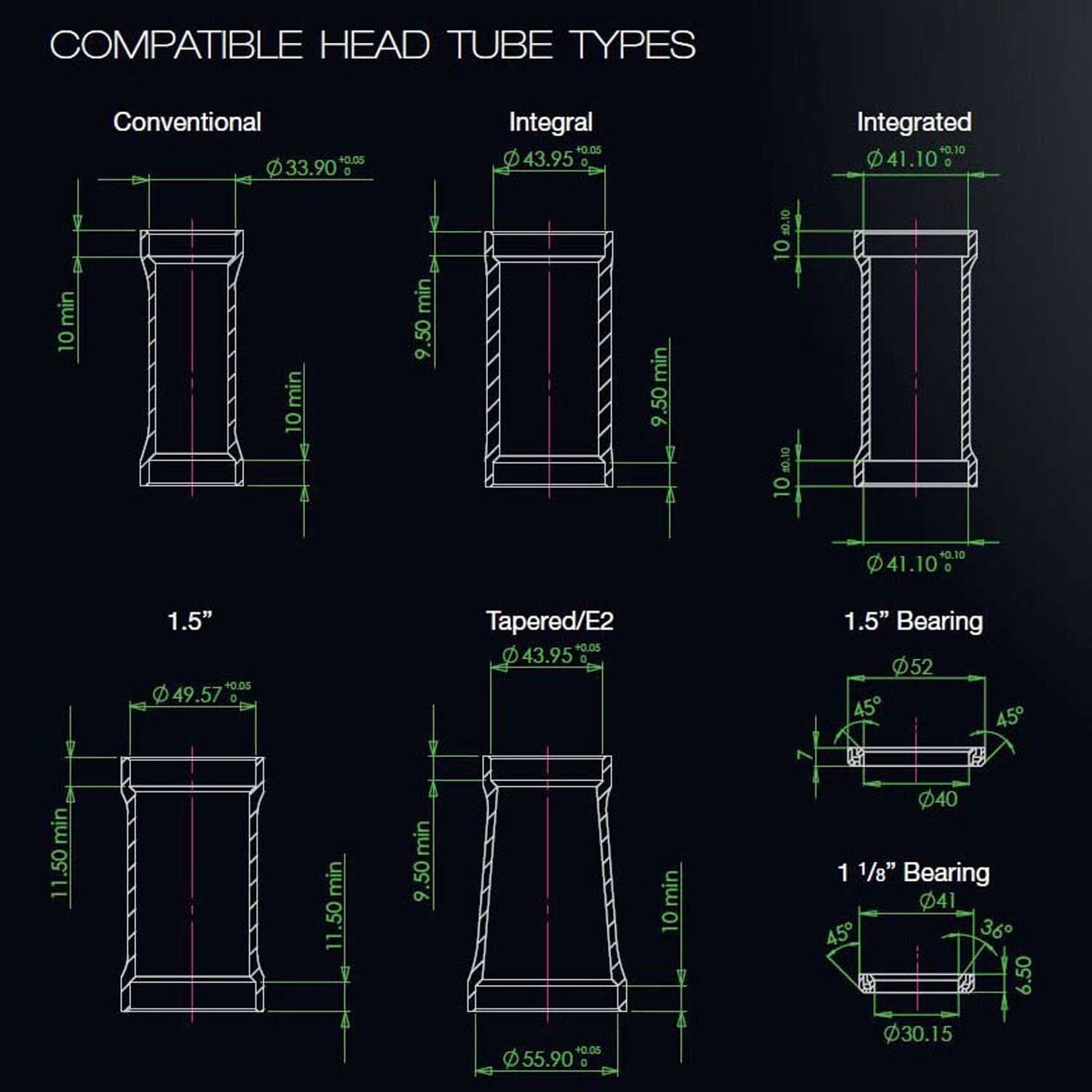 Wysoki kielich do półzintegrowanego zestawu słuchawkowego HOPE PICK'N'MIX 1"1/8 ZS49 Reduktor Czarny