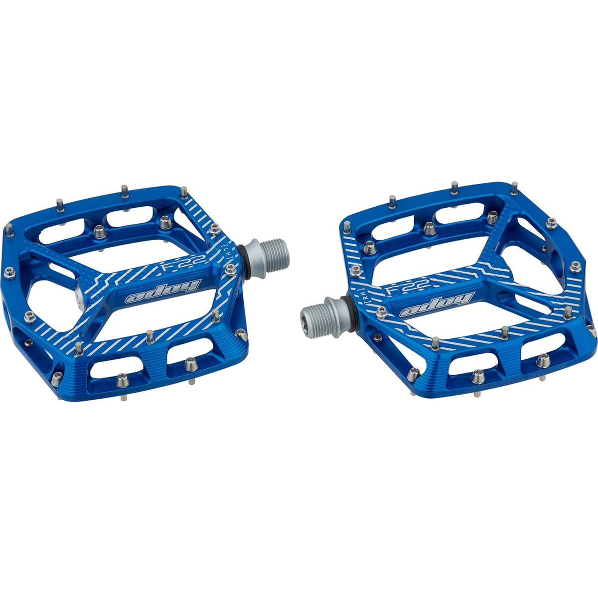 HOPE F22 Flat Pedals Blue – Probikeshop