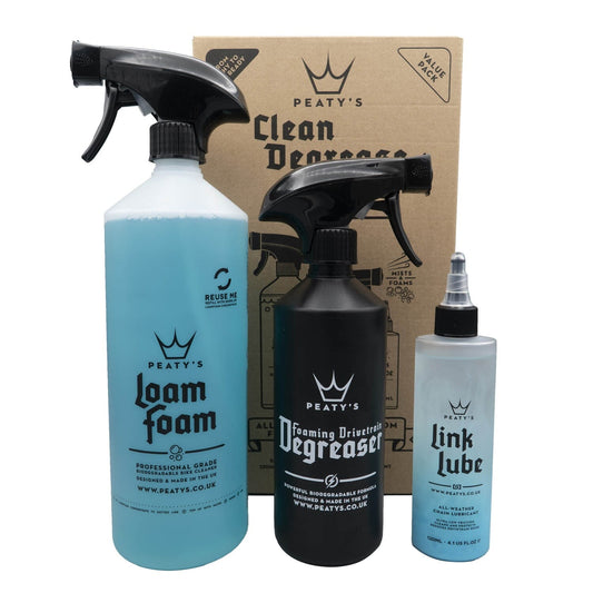 Zestaw konserwacyjny PEATY'S WASH DEGREASE LUBRICATE STARTER PACK