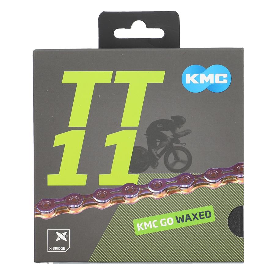 Łańcuch 11V KMC TT11 woskowany chrom