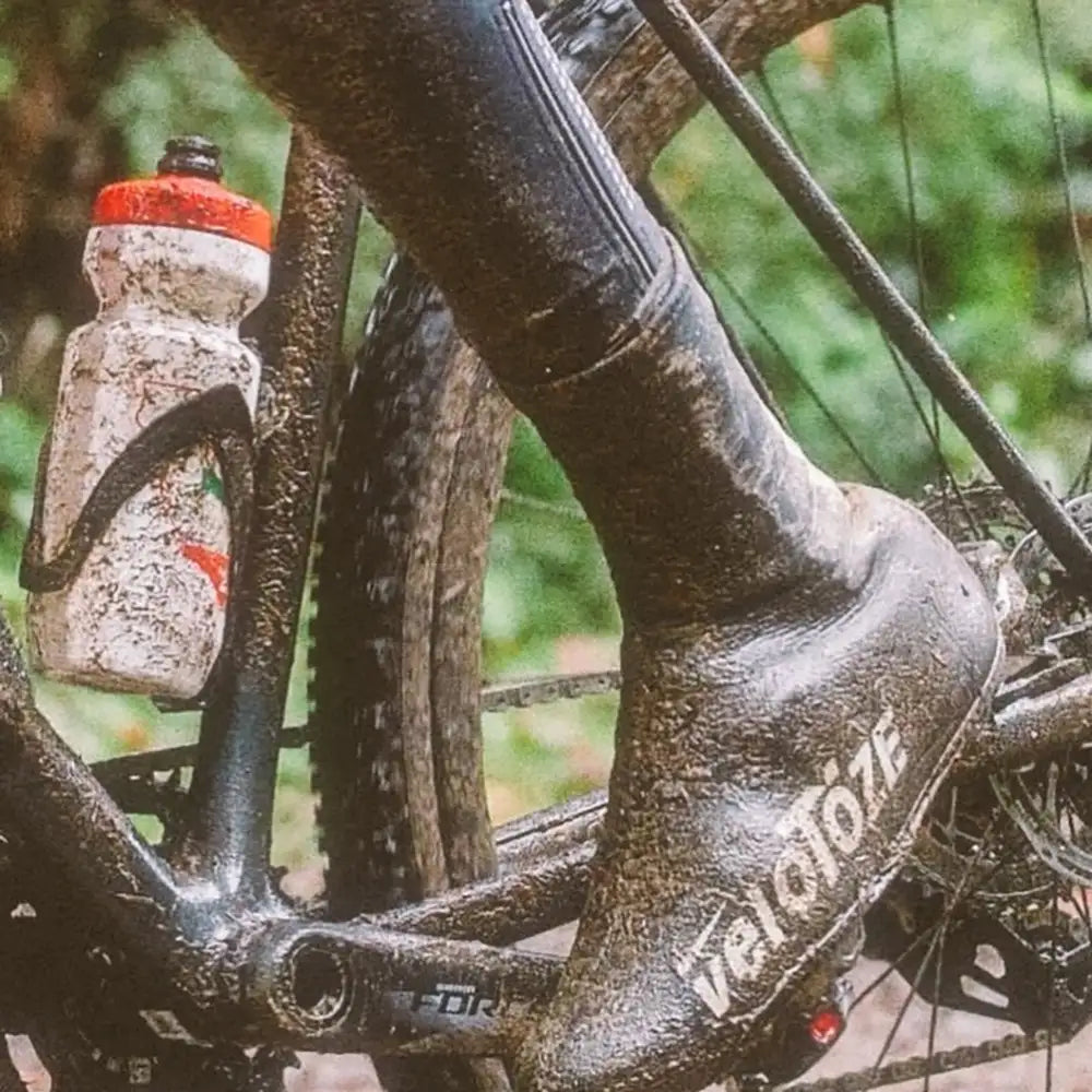 Nakładki na buty VELOTOZE HAUTES 2.0 SUPER STRONG, czarne/białe