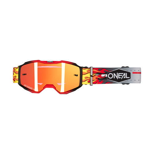 Gogle O'NEAL B-10 HR Junior z wieloma soczewkami Radium Red