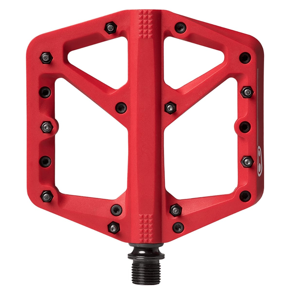 CRANKBROTHERS STAMP 1 Małe płaskie pedały Czerwony