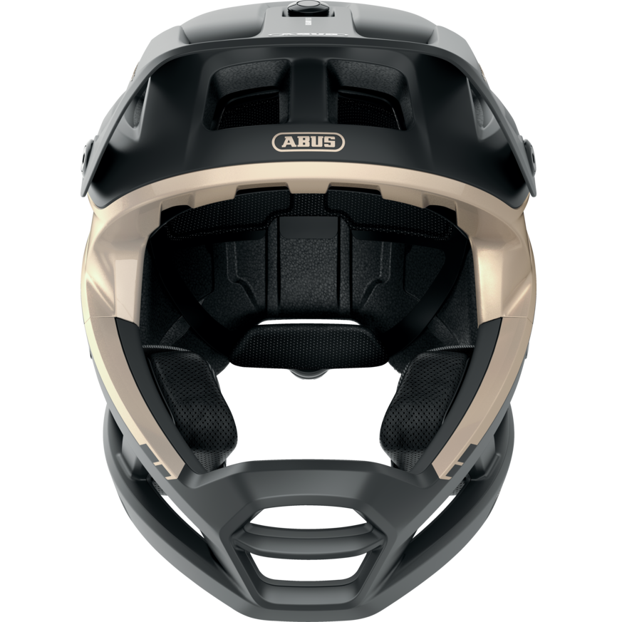 Kask MTB ABUS AIRDROP MIPS czarny/złoty