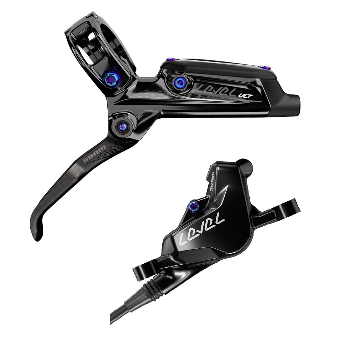 Para hamulców SRAM LEVEL ULTIMATE Black/Rainbow