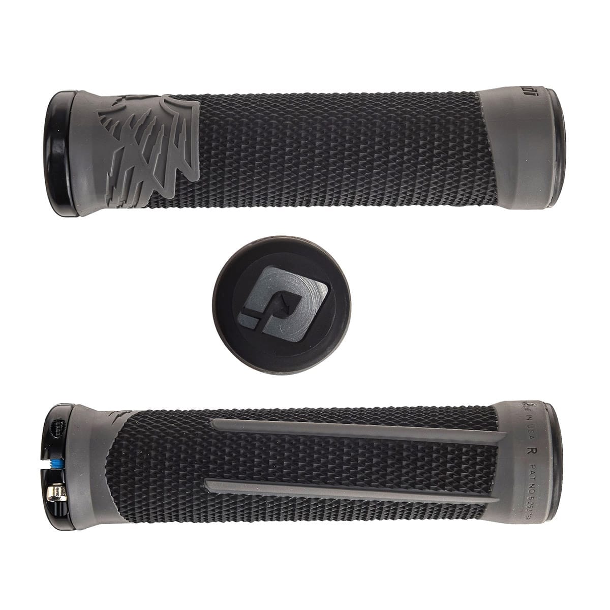 Chwyty ODI AARON GWIN 2 Lock-On 135 mm czarny/szary