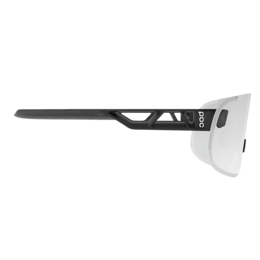 POC ELICIT Translucent Black Glasses Clarity Photochromic Grey Lens