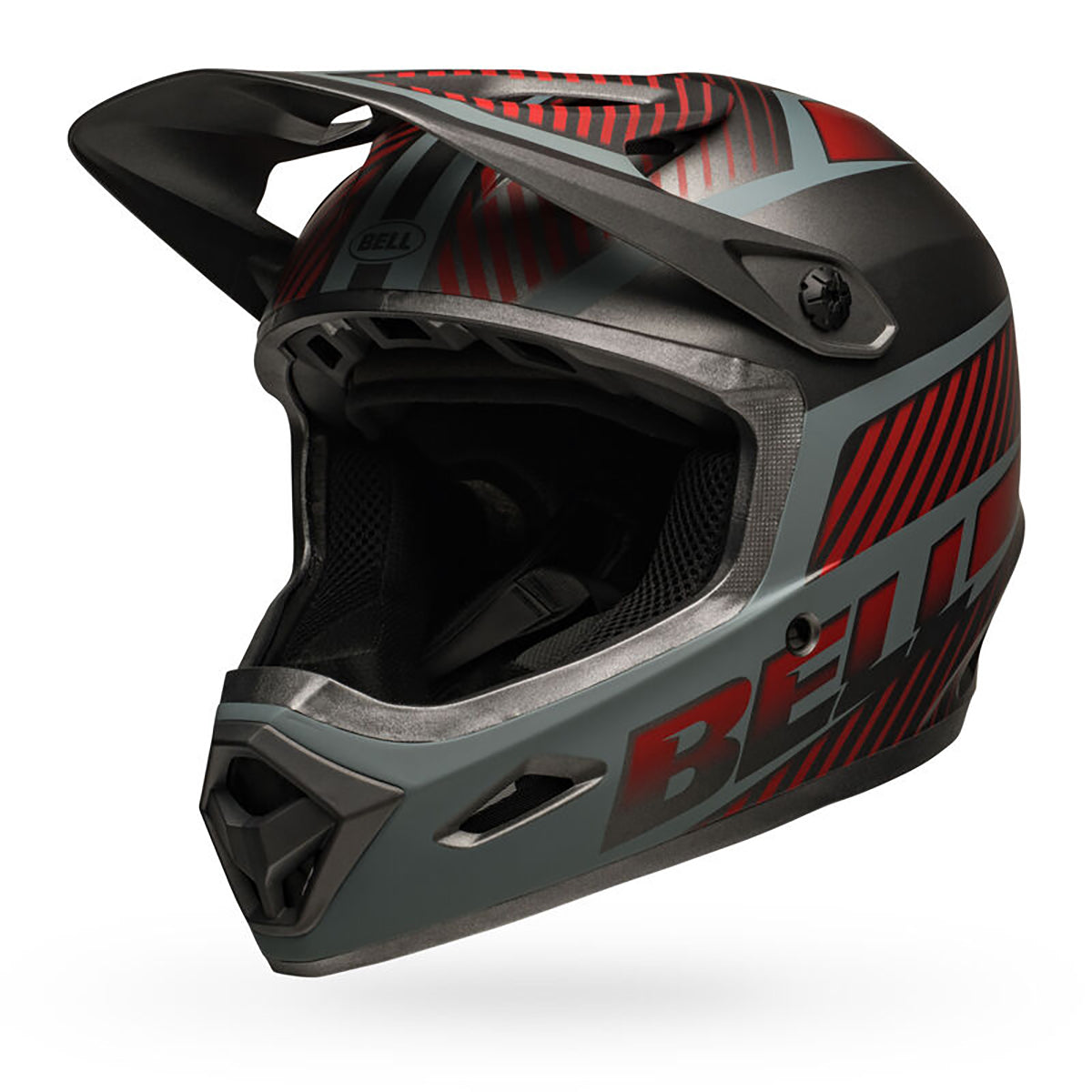Kask MTB BELL TRANSFER szary/czerwony