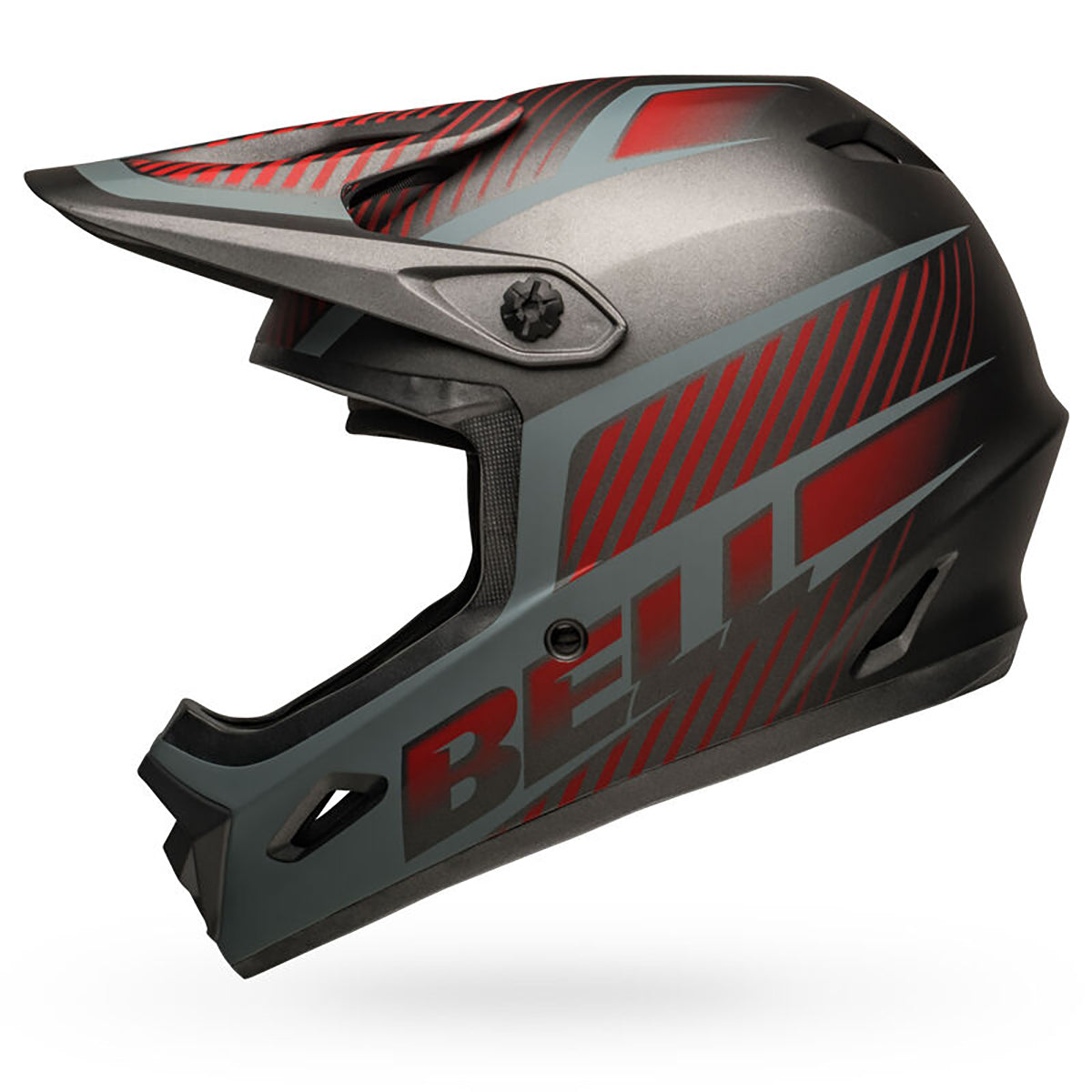 Kask MTB BELL TRANSFER szary/czerwony