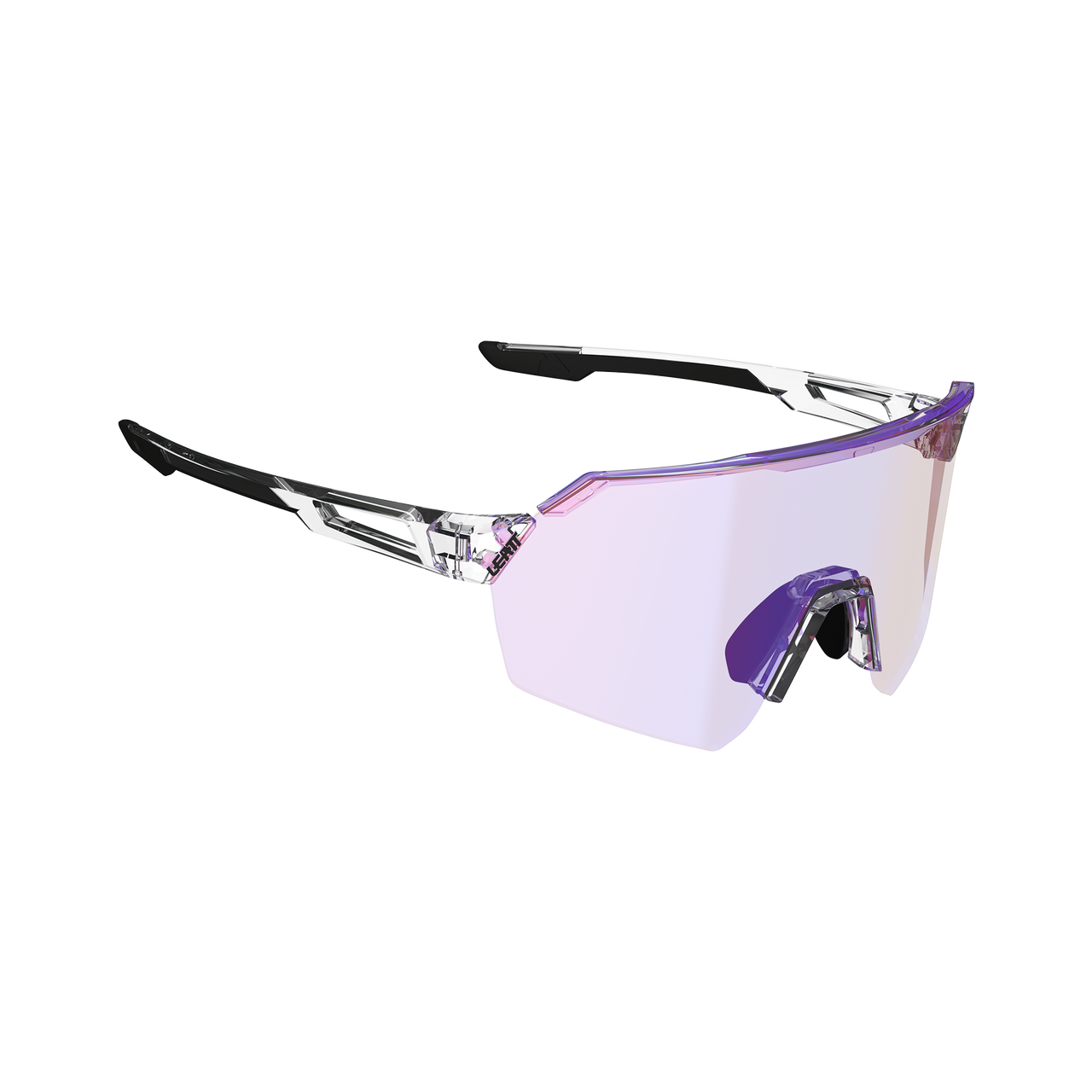 LEATT RIDEVIZ LITE SMALL Okulary bezbarwne Iriz Crystal Fuschia Lens