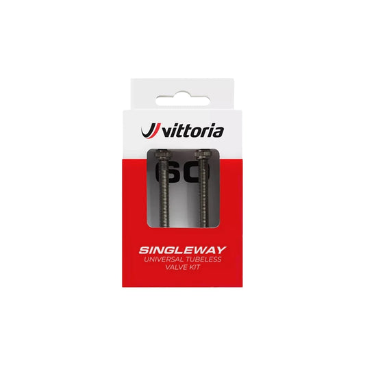 Zawory bezdętkowe VITTORIA SINGLEWAY Silver Presta (x2)
