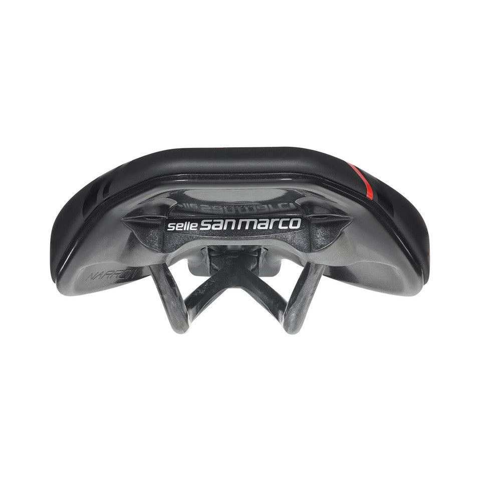 Siodełko SAN MARCO GROUND SHORT OPEN-FIT CARBON FX 140 mm czarne