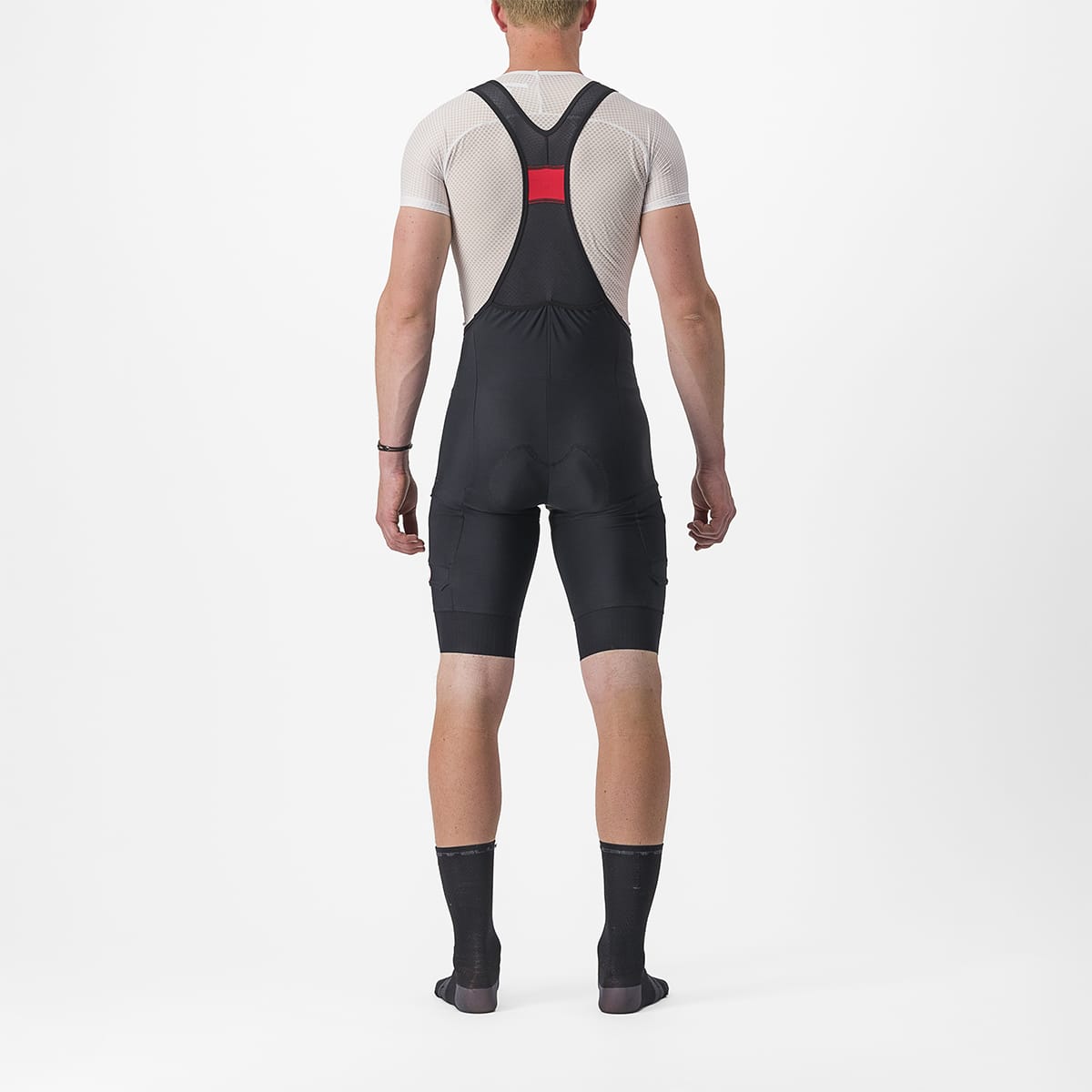 CASTELLI UNLIMITED CARGO Spodenki na szelkach czarny